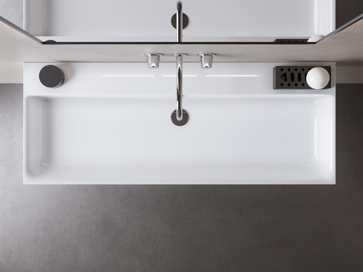 Catalano Comfort Раковина подвесная 120x47x15,5h см, с переливом, покр Cataglaze, цвет: белый глянц. 0221200001