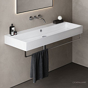 Catalano Comfort Раковина подвесная 120x47x15,5h см, с переливом, покр Cataglaze, цвет: белый глянц. 0221200001