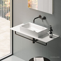 Catalano Zero Раковина чаша 50x30x11h см, без перелива, покрытие Cataglaze, цвет: белый глянцевый 150AVP00