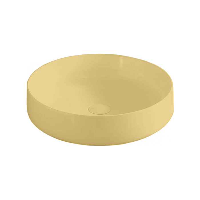 ArtCeram Cognac Раковина чаша d48x12,5h см, без перелива, покрытие Saniglaze, цвет: giallo zinco COL002 12 00