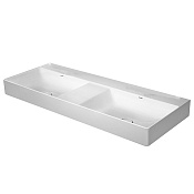 Duravit DuraSquare Раковина подвесная прямоугольная с 2 отв 120x47x14,5h см, цвет: белый 2353120040