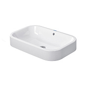 Duravit Happy D.2 Раковина шлифованная 60х40 см, без отв, цвет: белый с WonderGliss 23146000001