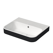 Duravit Happy D.2 Plus Раковина 50х40 см, с переливом, цвет: Anthracite matt/белый 2360506100