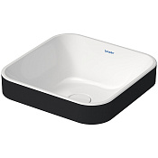 Duravit Happy D.2 Plus Раковина квадр., покр WonderGliss, цвет: Anthracite matt/белый 23594061001