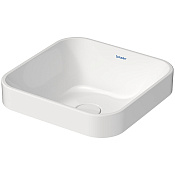 Duravit Happy D.2 Plus Раковина квадр, 40 см, без перел., покр WonderGliss, цвет: белый 23594000001