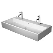 Duravit Vero Air Раковина 100 cм, с переливом, с площадкой, c 2 отв., цвет: белый 2350100024