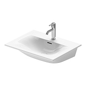 Duravit Viu Раковина, 2 отв под смес, 63х49 см, покр WonderGliss, цвет: белый 23446300301