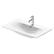 Duravit Viu Раковина, 2 отв под смес, 83х49 см, покр WonderGliss, цвет: белый 23448300301