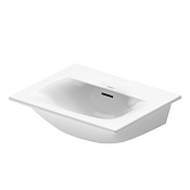 Duravit Viu Раковина, без отв под смес, 53х43 см, покр WonderGliss, цвет: белый 23445300601