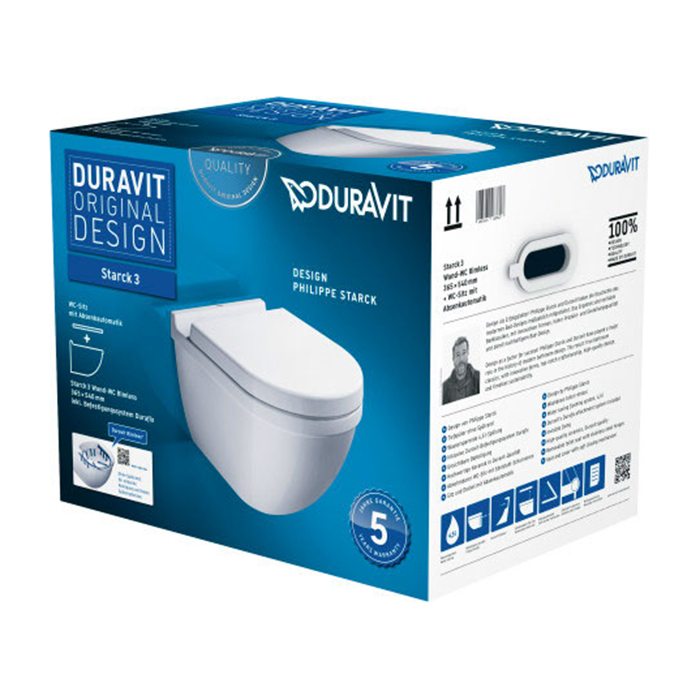 Duravit Starck 3 Комплект: унитаз Rimless 2527090000 + сиденье 006389 45270900A1 (2527090000+006389)