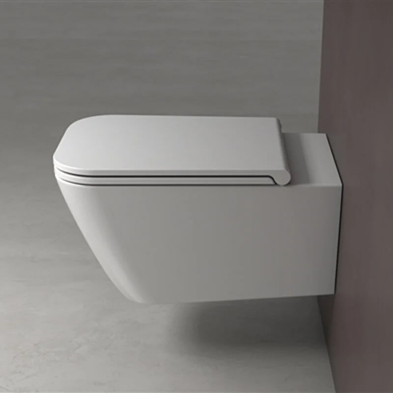 Globo Stone Унитаз подвесной безободковый, с креплением, 36х56 см, цвет: белый глянцевый STS06BI