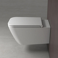 Globo Stone Унитаз подвесной безободковый, с креплением, 36х56 см, цвет: белый глянцевый STS06BI