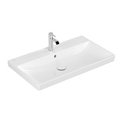 Villeroy & Boch Avento Раковина прямоугольная, 1 отверстие, 80x47 см, цвет: белый 415680R1