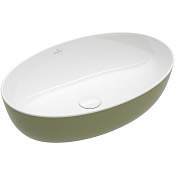 Villeroy & Boch Artis Раковина 61x41x13 см, накладная, цвет: Sage Green 419861BCS8