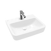 Villeroy & Boch O'Novo Pаковина 55x46x17,5 см, 1 отв., подвесная, цвет: альпийский белый 4A4156T2