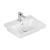 Villeroy & Boch Subway 3.0 Раковина 55х44х16,5 см, 1 отв., подвесная, цвет: альп. белый 4A705501