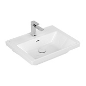 Villeroy & Boch Subway 3.0 Раковина 60х47х16,5 см, 1 отв., подвесная, цвет: альп. белый 4A7060R1