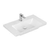 Villeroy & Boch Subway 3.0 Раковина 80х47х16,5 см, 1 отв., подвесная, цвет: альп. белый 4A7081R1