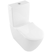 Villeroy & Boch Subway 2.0 Унитаз-компакт с смывным краем, напольный, 37х70 см, цвет: белый 5617R001