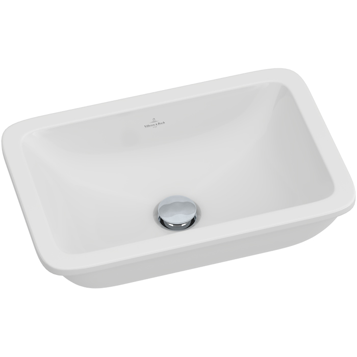 Villeroy & Boch Loop & Friends Раковина прямоугольная, без отв., 45x28 см, цвет: белый 616310R1