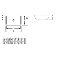 Villeroy & Boch Loop & Friends Раковина прямоугольная, без отв., 45x28 см, цвет: белый 616310R1