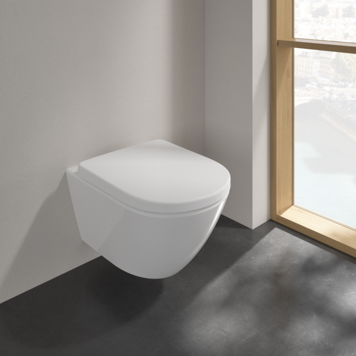 Villeroy & Boch Subway 2.0 Сиденье с крышкой для унитаза Comfort, цвет: белый 9M86S101