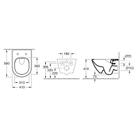Villeroy & Boch Subway 2.0 Сиденье с крышкой для унитаза Comfort, цвет: белый 9M86S101