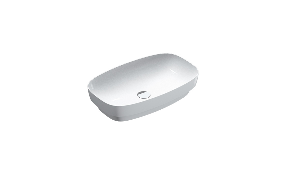 Catalano Italy Раковина встраиваемая сверху 65x40 см, без перелива, Cataglaze, цвет: белый глянцевый 165AGRLX00