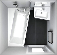 Ravak 10° 10CVS2 R Шторка на ванну правая, стекло прозрачное 99x150h см, цвет: хром 7QRA0C03Z1