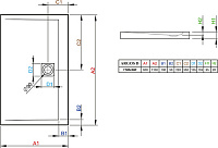 Radaway Argos D Душевой поддон из акрила, 110х90х5,5h см, цвет: белый глянцевый 4AD911-01