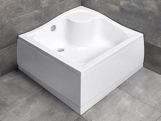 Radaway Korfu C Душевой поддон из акрила, 90х90х48h см, цвет: белый глянцевый 4C99400-03