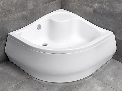 Radaway Korfu A Душевой поддон из акрила, 80х80х48h см, цвет: белый глянцевый 4S88400-03