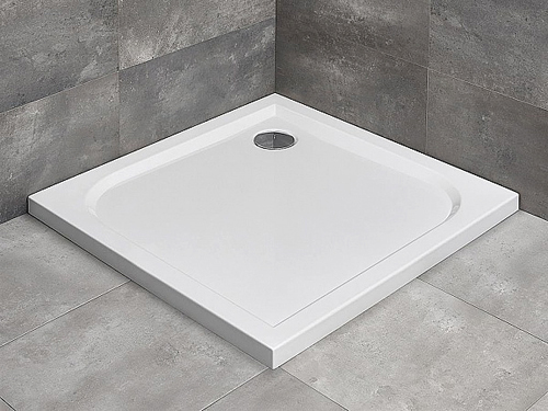 Radaway Delos C Душевой поддон из акрила, 80х80х4,5h см, цвет: белый глянцевый SDC0808-01