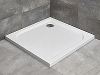 Radaway Delos C Душевой поддон из акрила, 80х80х4,5h см, цвет: белый глянцевый SDC0808-01