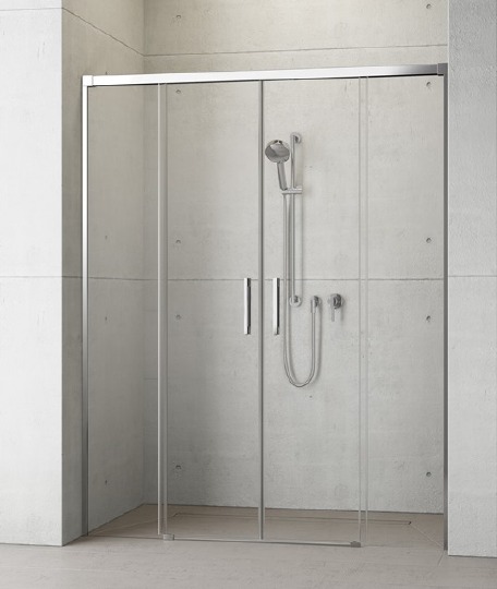 Radaway Idea DWD Душевая дверь, прозрачная 6 мм, Easy Clean 160х200,5h см, цвет: хром глянцевый 387126-01-01