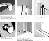 Душевая дверь в нишу Radaway Eos II DWJ 120 R 3799444-01R