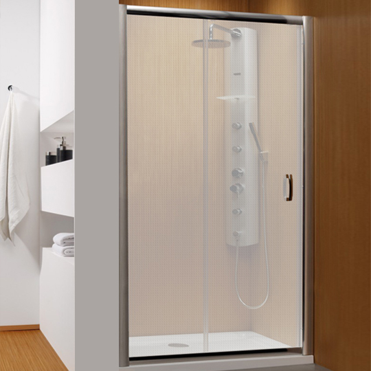 Radaway Premium Plus DWJ Душевая дверь в нишу, фабрик 5 мм, 130х190h см, цвет: хром глянцевый 33333-01-06N