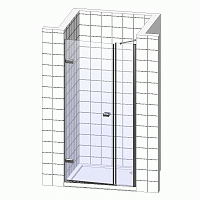 Душевая дверь в нишу Radaway Eos DWS 140 L 37993-01-01NL