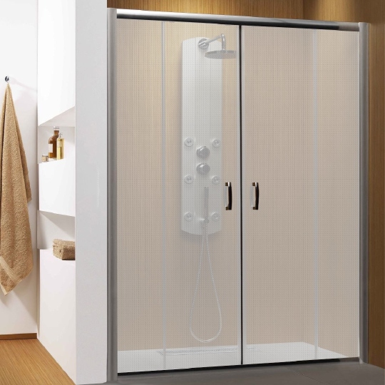 Radaway Premium Plus DWD Душевая дверь в нишу, фабрик 5 мм, 160х190h см, цвет: хром глянцевый 33363-01-06N