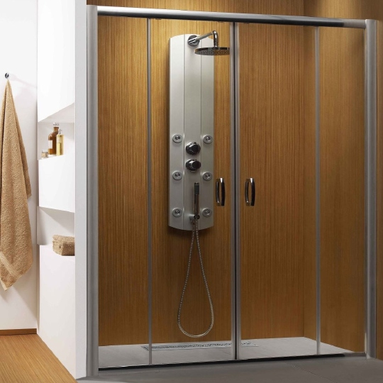 Radaway Premium Plus DWD Душевая дверь в нишу, прозрачная 5 мм, 180х190h см, цвет: хром глянцевый 33373-01-01N