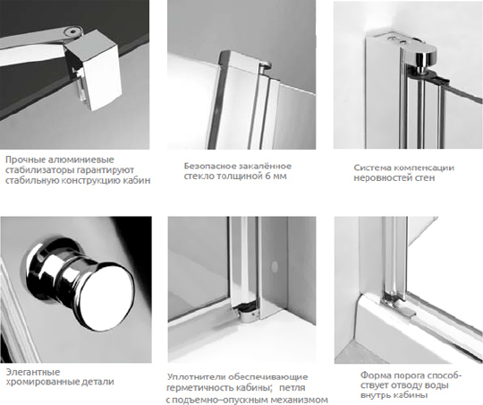 Душевая дверь в нишу Radaway Eos II DWJ 80 R 3799440-01R