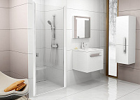 Душевая дверь в нишу Ravak CSD1-80 Transparent, профиль белый 0QV40100Z1