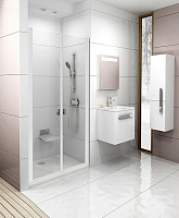 Душевая дверь в нишу Ravak CSDL2-90 Transparent, профиль белый 0QV7C10LZ1