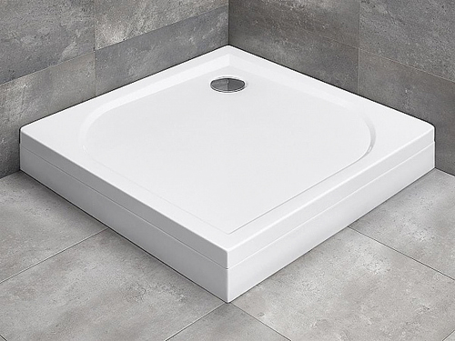 Radaway Delos C Душевой поддон из акрила, 100х100х15,5h см, цвет: белый глянцевый 4C11170-03