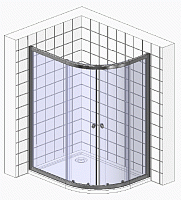 Radaway Premium Plus E Душевой уголок 90х190h см, универсальный, Easy Clean, цвет: хром глянцевый 30492-01-01N