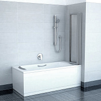 Шторка на ванну Ravak VS3 130 Transparent, профиль сатин 795V0U00Z1