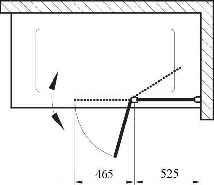 Шторка на ванну Ravak CVS2-100 R Transparent, профиль сатин 7QRA0U00Z1