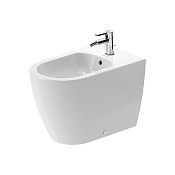 Duravit Me by Starck Биде напольное приставное 37х60 см, цвет: белый с WonderGliss 22891000001