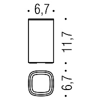 Colombo Design Trenta Стакан настольный, латунь, цвет: matt black B3041.NM