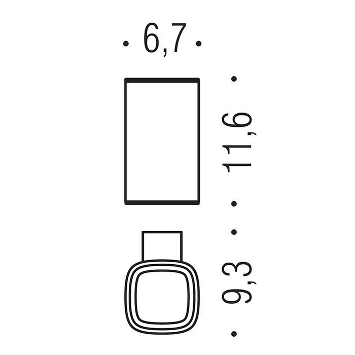 Colombo Design Trenta Стакан подвесной, латунь, цвет: matt black B3002.NM